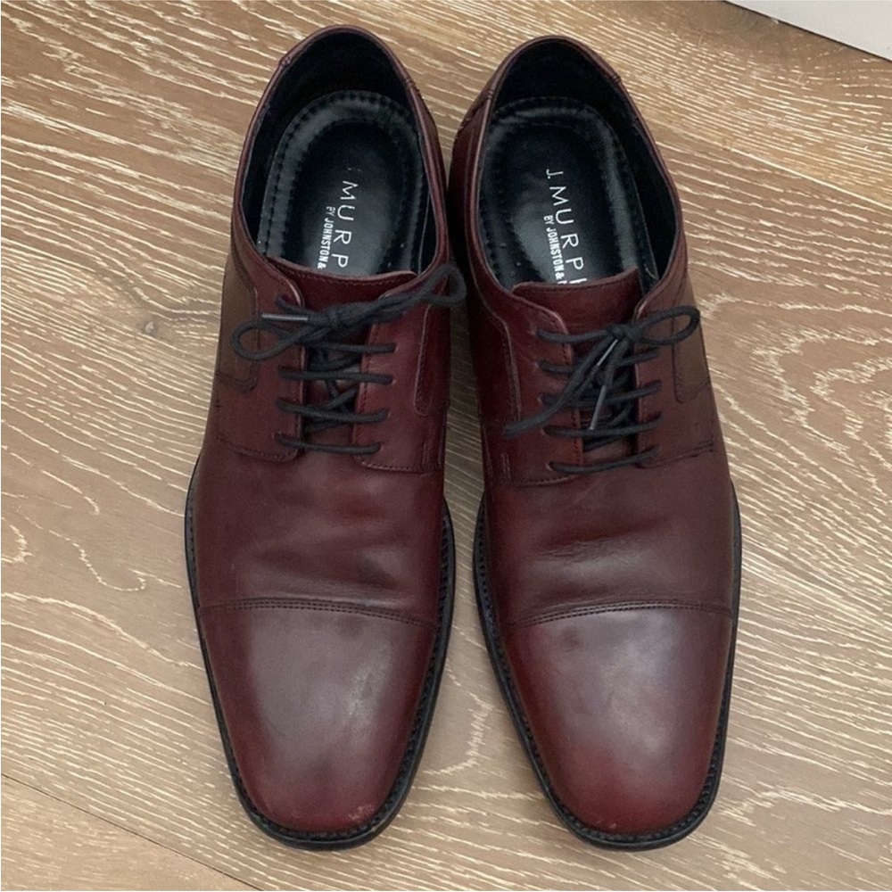 Rockport Men's Tan Leather Oxfords - Picture 5 of 7